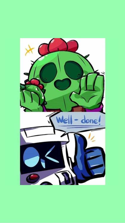 Brawl Stars Spike HD Wallpaper 7