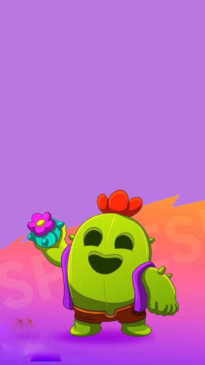 Brawl Stars Spike HD Wallpaper 14