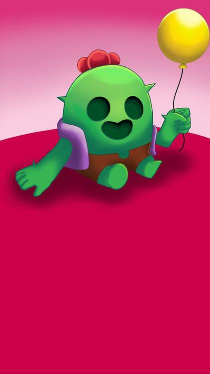 Brawl Stars Spike HD Wallpaper 44