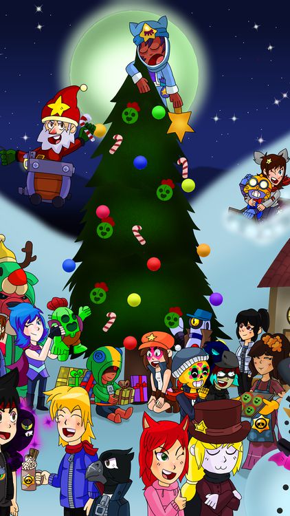 Brawl Stars Christmas Brawl HD Wallpaper 8