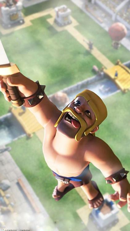 Clash Of Clans/Royale Barbarian Fervor HD Wallpaper 5