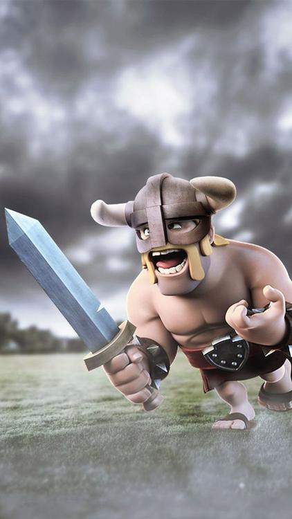 Clash Of Clans/Royale Barbarian Fervor HD Wallpaper 3