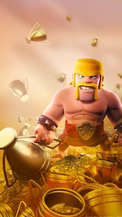 Clash Of Clans/Royale Barbarian Fervor HD Wallpaper 11