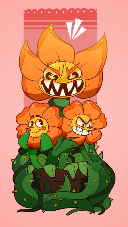Cuphead Cagney Carnation hd background