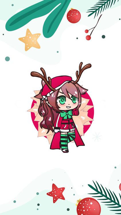 Gacha Life Christmas Gacha HD Wallpaper 13