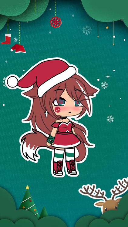 Gacha Life Christmas Gacha HD Wallpaper 6
