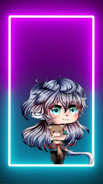 Gacha Life Gacha Neon HD Wallpaper 2